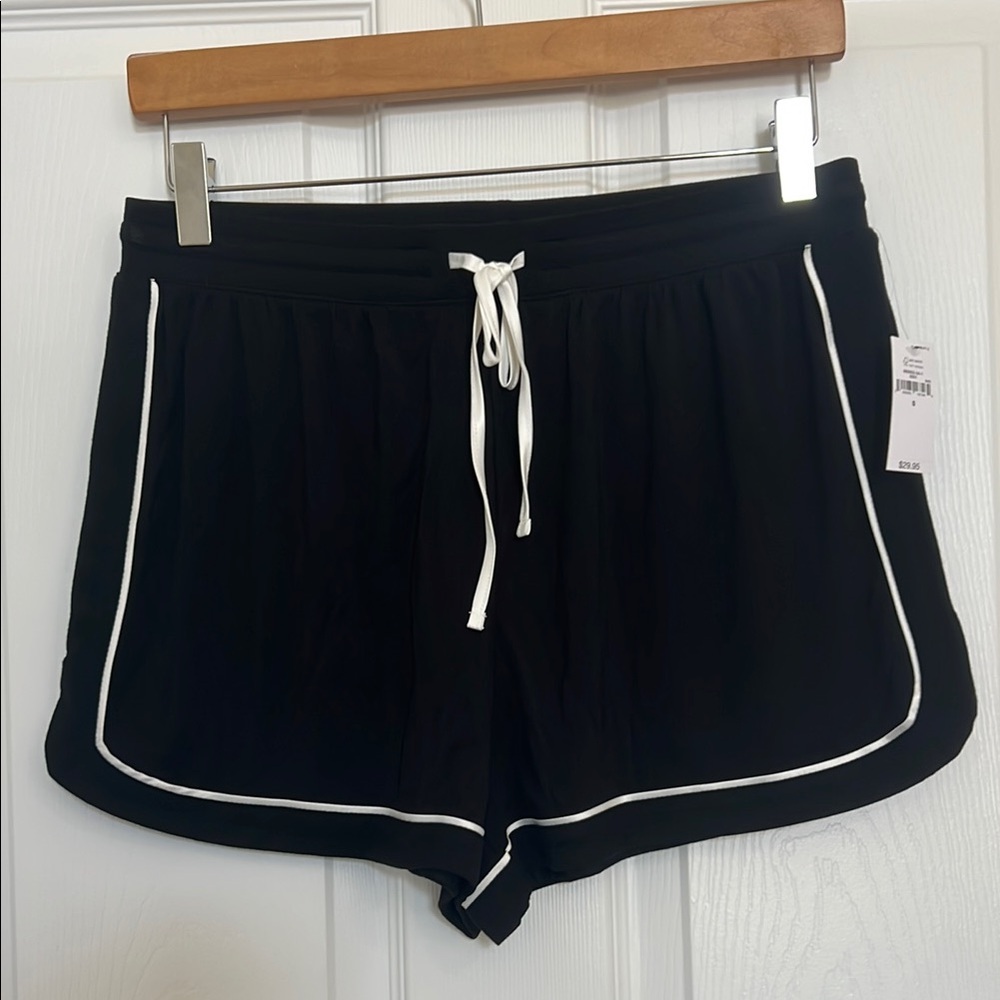 Black Pajama Short with White Detail | Gap